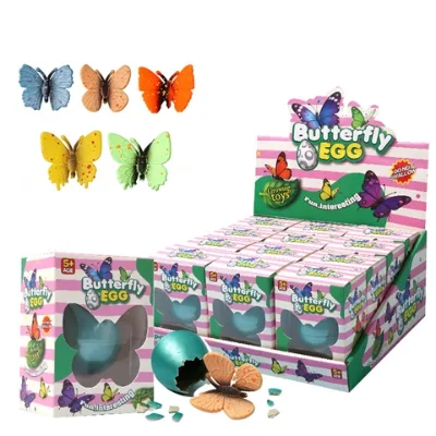 Soak Eggs in Water to Grow Bigger and Bigger. Butterfly Children's Educational Simulation Educational Toys.