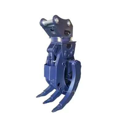 SY305 Rock Grab Bucket for SY305H-S Excavator Hydraulic Clamshell Grapple Attachment 360 Rotation 0.5-0.8 m Closed Volume