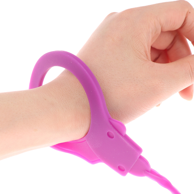 New Design Silicone Rubber Handcuffs for Adult Silicone Handcuff Customized Is Welcome