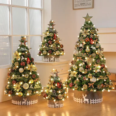 Christmas Tree Home Desktop Ornament DIY Kit PVC Material 60/90cm Small Christmas Decoration Set New Style From Gangheng