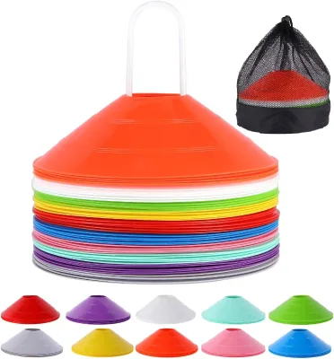 Good Price Wholesale Price PE Material Sports Football Training Cones Soccer Disc Cones Outdoor Hot Selling