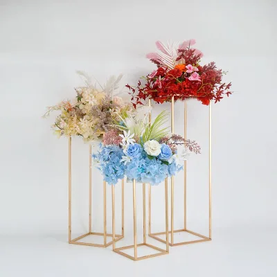 Column Vases Gold Centerpieces for Table Metal Flower Stand Gold Wedding Centerpieces for Floral Stands for Flowers