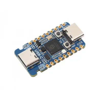 Chipboard Waveshare RP2350-USB-C Dev Board, Raspberry Pi RP2350A MCU, Dual-Core Dual-Architecture Controller Module GPIO Pins