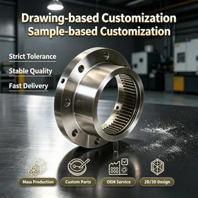 CNC Turning Threaded Coupling Sleeve Non Standard Fastener Stainless Steel Zinc Plated Mechanical Connection Hardware