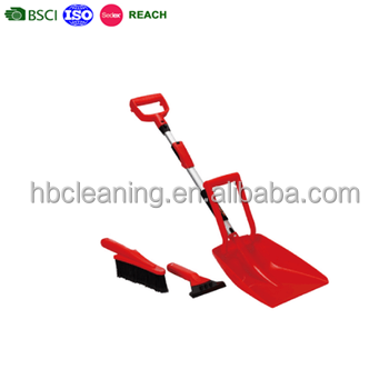 3 in 1 Snow Shovel with Brush in Long Handle Scraper Is Heavy Duty Ice Scraper
