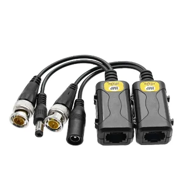 8MP Video Power 2 in 1 Video Balun BNC to RJ45 Passive for CCTV Surveillance Accessories