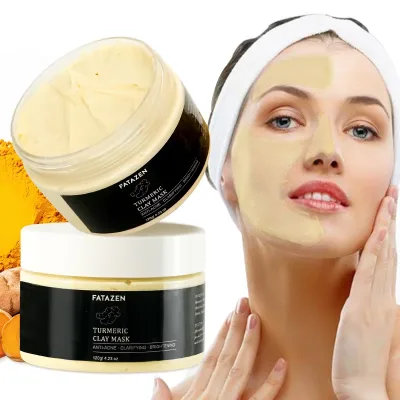 Wholesale Private Label Skin Care Organic Vitamin C Clay Mask Moisturizing Maintenance Anti-Aging Turmeric Facial Mud Mask