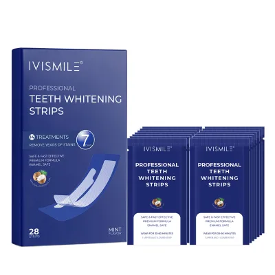 Label Whitening Strips for Teeth Professional Product Bleaching Teeth 14 Pcs Activated PAP Teeth Whitening Strips