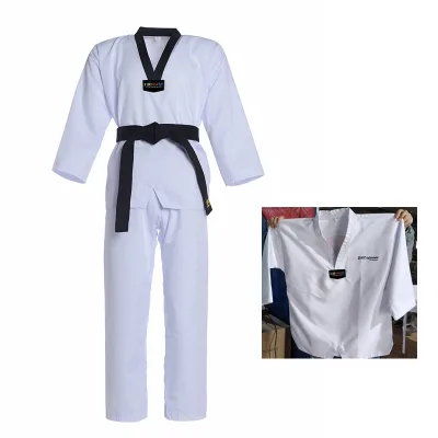 2025 Factory Wholesale Thin Long Sleeve WTF ITF Taekwondo Uniforms for Adults and Kids Dojo Martial Arts Equipment