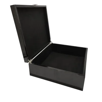 Black Nice Gift Ice Cubes and Whiskey Stone Gift Set and Whiskey Stone Wooden Box and Stainless Steel Cooling Stone Set