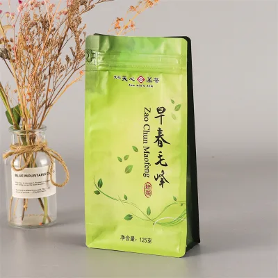 Custom Printed Laminated Stand up Zipper Pouches Coffee Doypack Snacks Powder Food Tea Coffee Packaging Bag