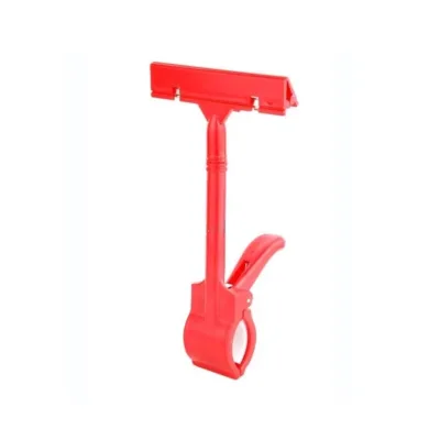 Price Tag Display Holder Clip Price Tag Display Rack POP Sign Holder Sturdy Plastic Sign Clip for Supermarket
