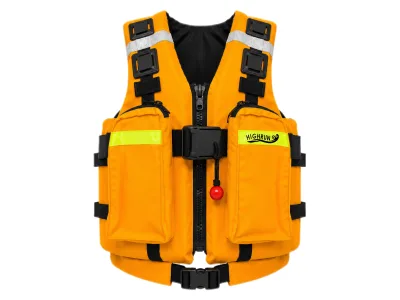Adult Lifesaving Oxford Reflective CE Certified 75N Floating Swimming Life Jacket