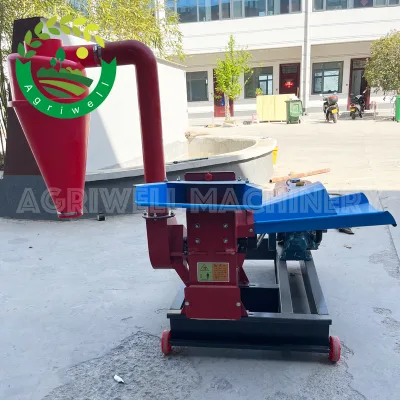 Heavy Duty Hammer Mill Feed Grinder for Livestock Farms with Adjustable Mesh Size and Easy Maintenance