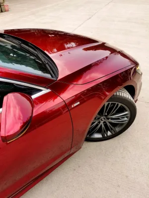 Factory North American Luxury Color Changing Car Wrap Film Liquid Dragon Red PVC Vinyl Removable High Quality Texture Fast