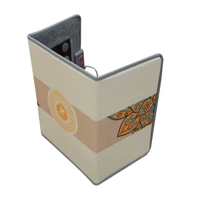 Low Power 155W Foldable Three Sides Foot Heating Mat Jade Stone Far Infrared Heater Auto Power Off Safety Foot Warmer Under Desk