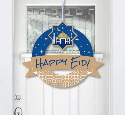 New Arrival EID Mubarak Ramadan Decoration Muslim Islamic Party Supplies Happy EID Hanging Pendant Decoration