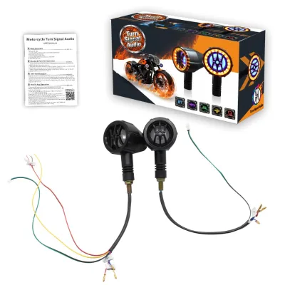 Hot sell MP3  Audio System Motorcycle Stereo  Waterproof Speakers Marine Speaker Support Turn signal APP Control Alarm Function