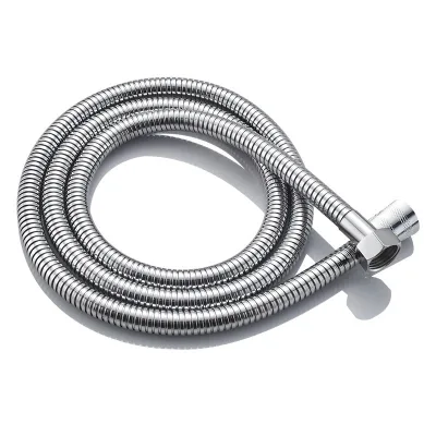 Factory Direct Sales Modern Stainless Steel Shower Hose 1.5m Brass Nut Brass Insert Chrome Encrypted Flexible Bathroom Use