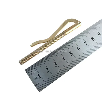 Supply Metal 80mm Spring Money Clip With Gold Color for Genuine Wallet