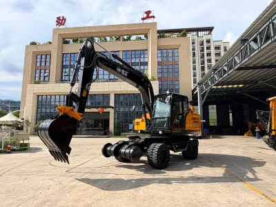 JINGGONG JG150ST 15 Ton Wheeled Excavator Railway Excavator for Rail Construction Track Maintenance and Infrastructure
