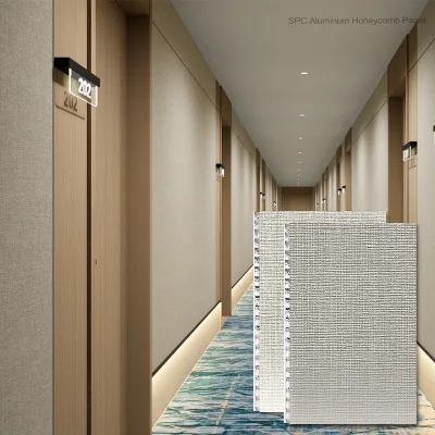 Aluminium Honeycomb Panels Whole Panel Wholesale Cloth Pattern Full Aluminium Honeycomb Panels for Bathroom Partitions