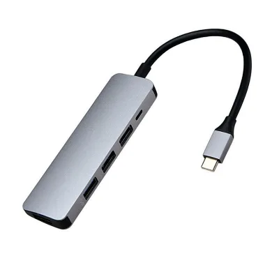 OEM ODM 5 in 1 Usb c Docking Station With 4 Port Usb 3.0 a and PD 100w Charging