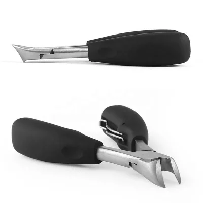 4 Pcs Combination Adjustable Orthodontic Stainless Steel Cutting Nail Clipper Straight Thick Toe Nails Big Engraved Anti Splash