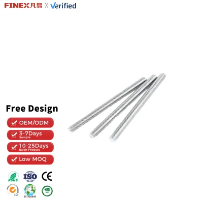 Stainless Steel Fully Threaded Bar M2 M2.5 M3 M4 M5 M6 Metric System 55mm Length Black Finish Class 10.9 & 12.9