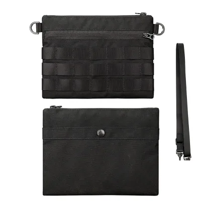 Custom Logo Waterproof Zipper Polyester 25L Unisex Tactical Multiple Ways Carry Shoulder Waist Side Pack EDC Sling Crossbody