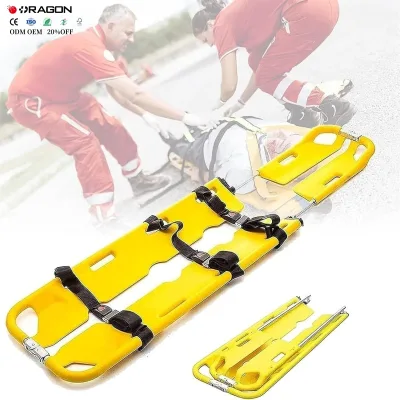 CE Hospital MRI X-ray CI Used Medical Folding Transfer Stretcher Light Scoop Stretcher