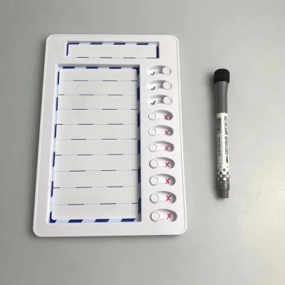 Reusable Plastic Chores Memo Board My Checklist Memo Board Erasable Chore Chart Daily Routine Planner Board for Self-discipline