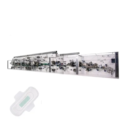High speed sanitary napkin pads machine