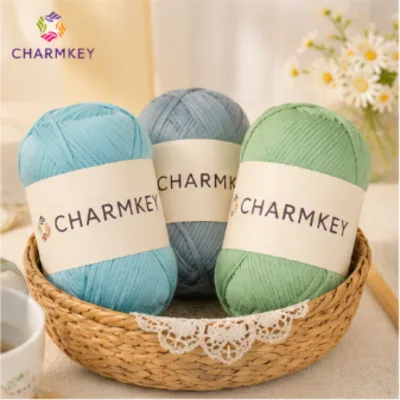 Lightweight 100% Cotton Flat Ribbon Knitting Yarn Breathable Matte Crochet Thread for Summer Couture Tops Handmade Bag Artworks