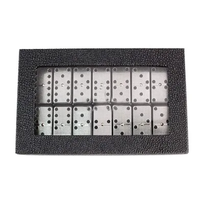 Melamine Dominoes Set Premium Classic 28 Pieces Double Six Domino Game Set