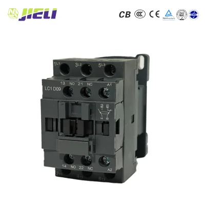 Brand New 220V 380V 2/3/4 Phase 50/60Hz AC Contactor Mini Electric Motor Control Switch Industrial Automation LC1 D09 Industrial