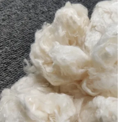 White Flame Retardant Rayon Bamboo Viscose Fiber for Spinning Weaving