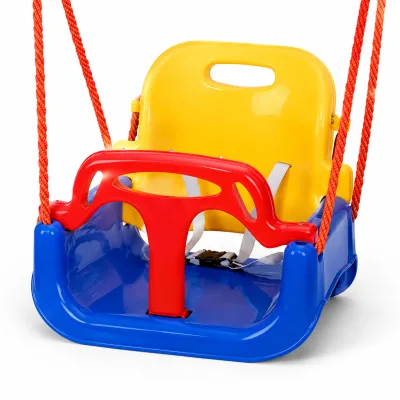 Swing Set,Baby Swing with Safety Belt,Indoor/Outdoor,Kids Swing Seat with Sturdy Metal Stand for Playground