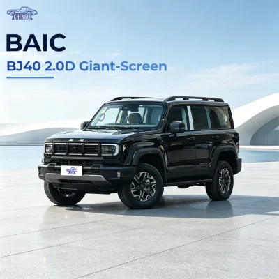 Hot Selling 2026 BAIC Beijing BJ40 2.0D Diesel Turbocharging Compact SUV R17 Tires Off-road Vehicle with Panoramic Sunroof