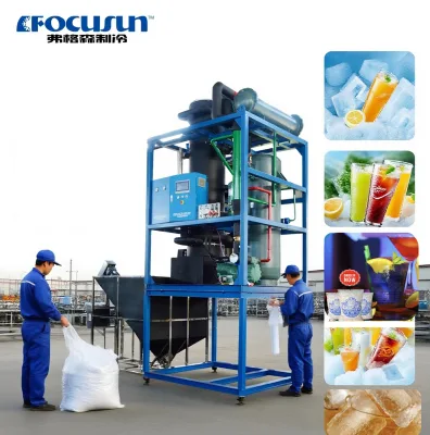 Full Automatic Large Capacity Tube Ice Machine with PLC Control System Long Service Life