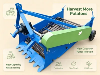 Single Row Sweet Potato Harvester for Organic Farm Precision Harvesting