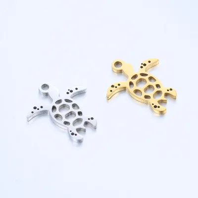 Sea Turtle Shaped Charm Waterproof Titanium Steel Accessories Earrings Turtle Pendant