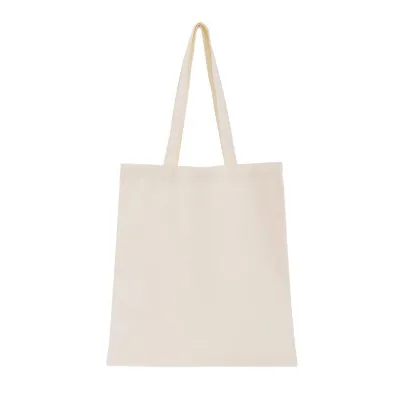 Pure Cotton 8oz Natural Reusable Grocery Bag Biodegradable 38x42cm Tote Wholesale