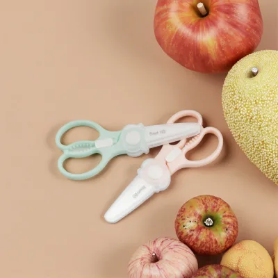 Eco-Friendly PVC-Free Baby Food Scissors Must-Have Ceramic Cutter for Children's Meals Baby Protection Essential