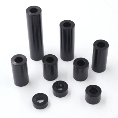 M3 M4 M5 M6 M8 Black Nylon ABS Non-Threaded Spacer Round Pillar Hollow Tube Plastic Pom Nylon Spacer