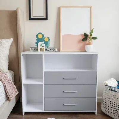 Baby Changing Table High Quality Modern Saving Space Multifunction  Wood Baby Diaper Changing Table