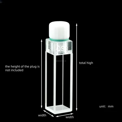 Manufacturer Customized High Quality JGS1 JGS2 Clear Quartz Glass Cell