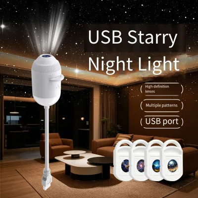Explosive Small Desk Lamp, Bedroom Bedside, Night Sleep, Eye protection Baby Feeding USB Starry Sky Projection Small Night Light