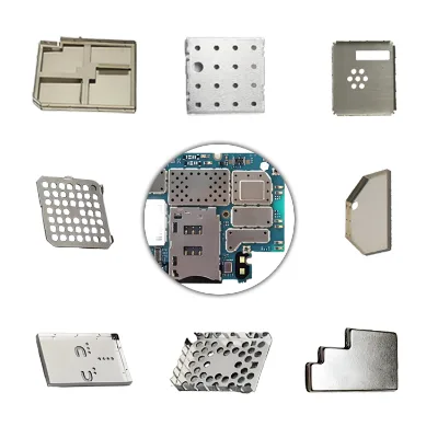 EMI Shield Can RF Shield Cover Custom Thickness Metal Signal Shielding Enclosure for PCB Board Assembly
