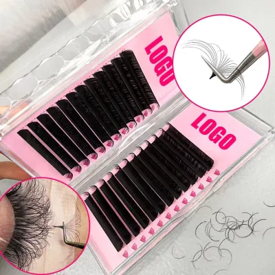 Easy Fan Bloom Eyelash Fast Fan Self-Making Fans Volume Lashes Austomatic Flowering Camellia Lash Extension